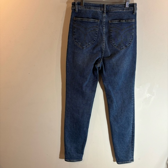 ROLLA’S Sz 30 Jeans Eastcoast High Rise Skinny Mid-Wash Ankle Length - Picture 5 of 9